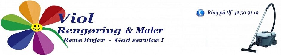 Viol Rengøring & Maler - Rene linjer & God service !